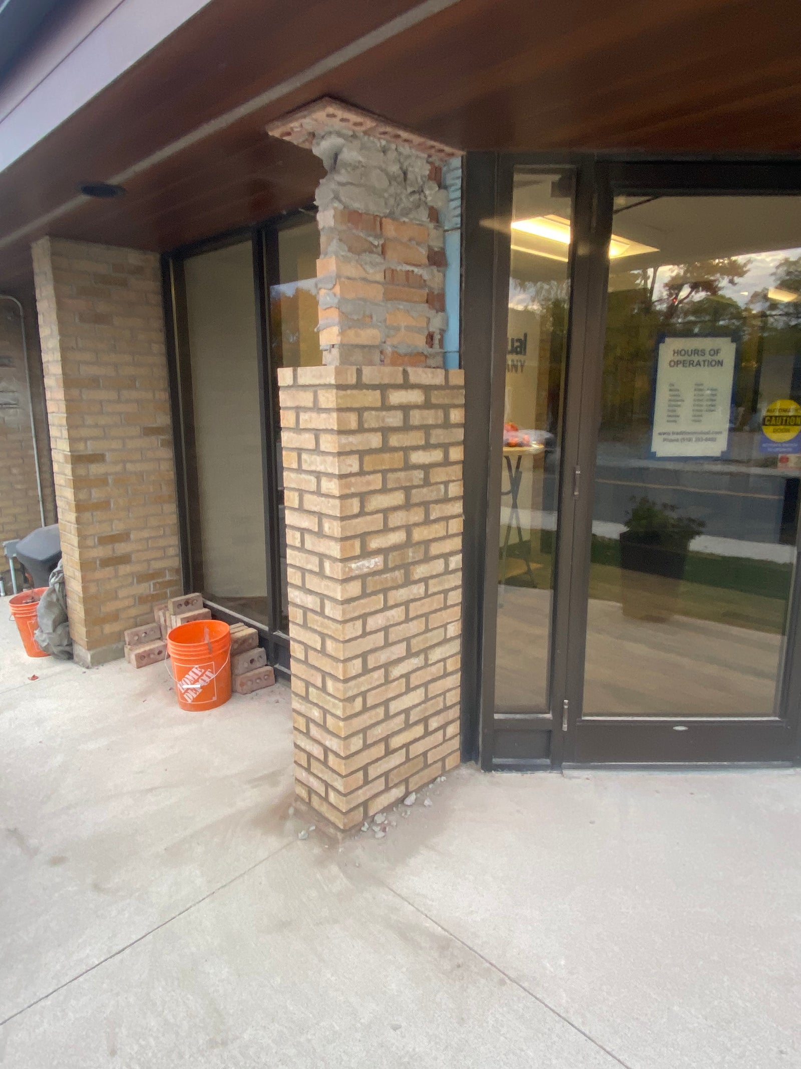 Brick Veneer Repairs: Vehicle Collisions