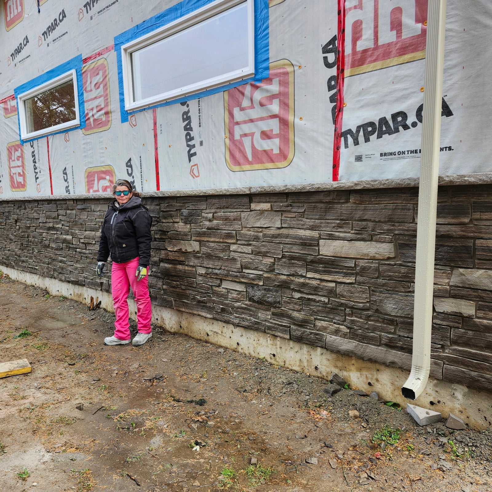 Custom Stone Wall Installation
