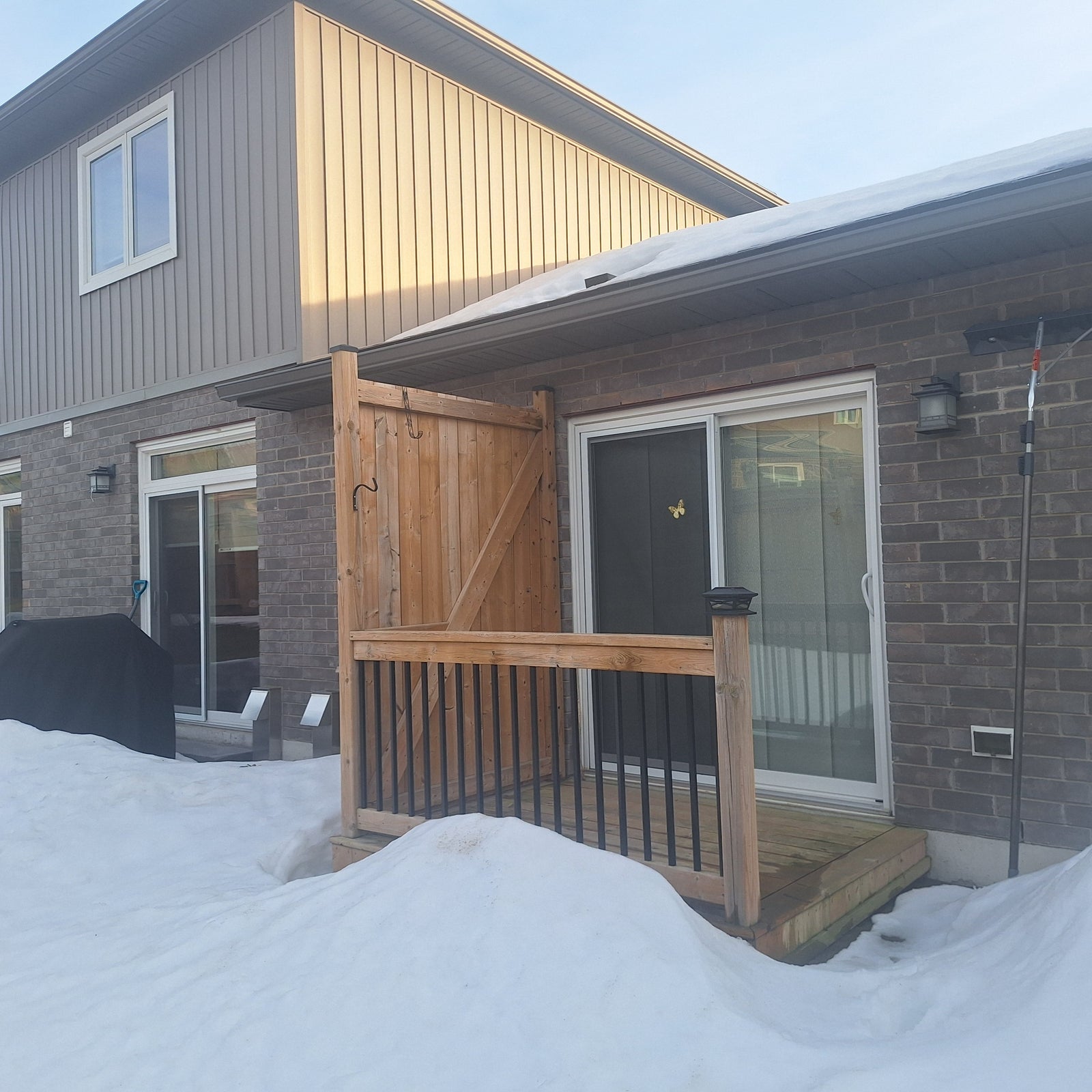 Walkout Deck with Privacy Wall