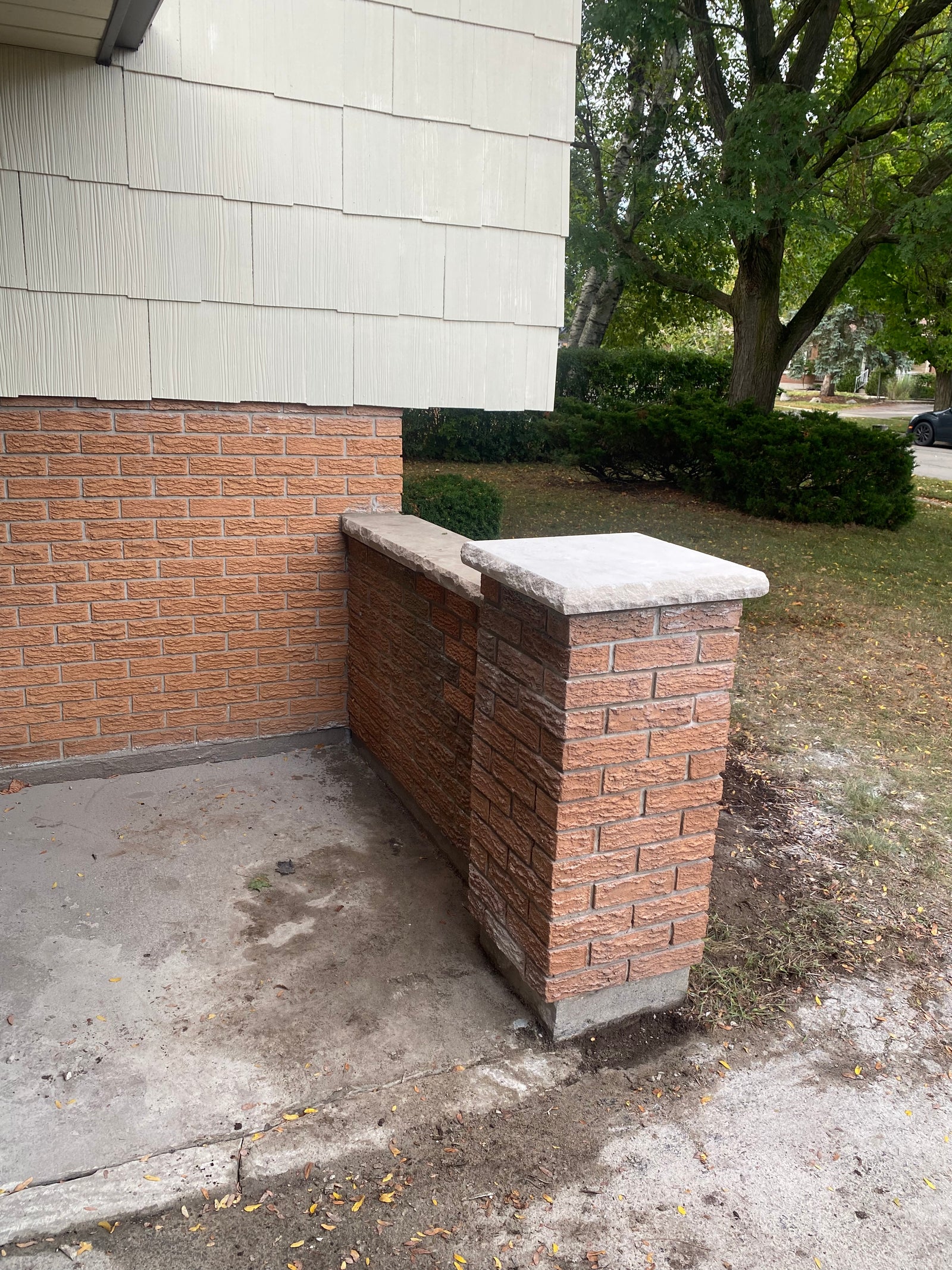 Brick Veneer: Pillar Rebuild