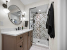 Basement Remodel with Bathroom, Gym & Fireplace