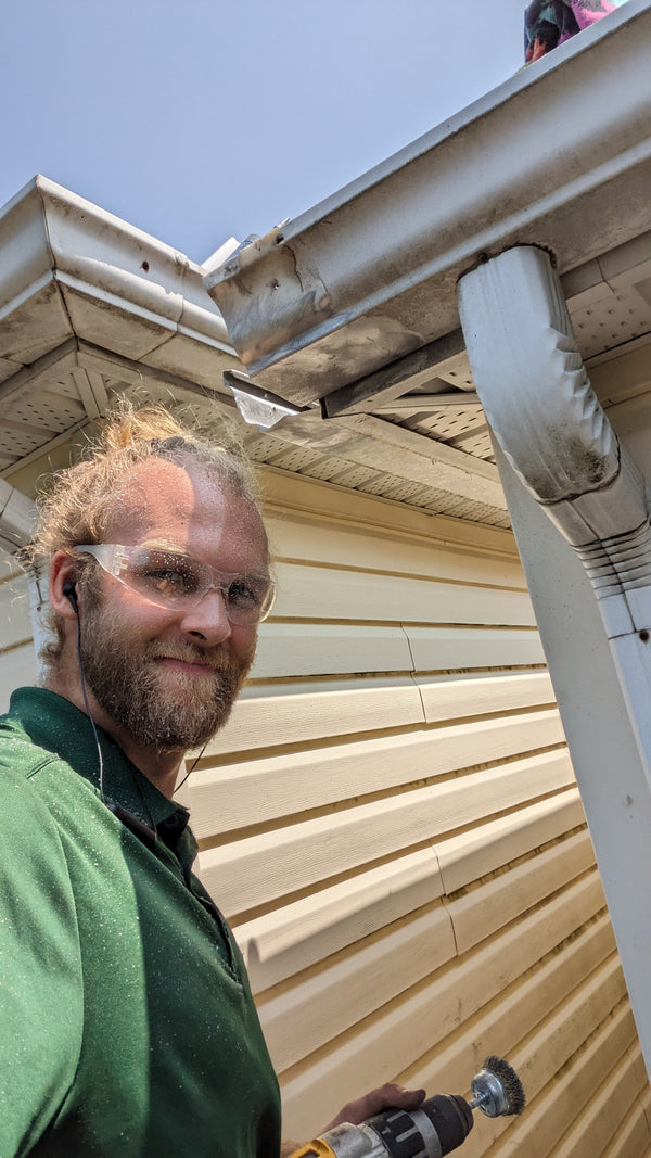 Eavestrough Mitre Corner Repair