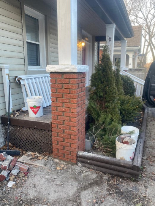 Brick Veneer: Pillar Rebuild