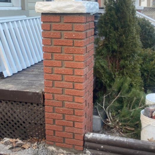 Brick Veneer: Pillar Rebuild