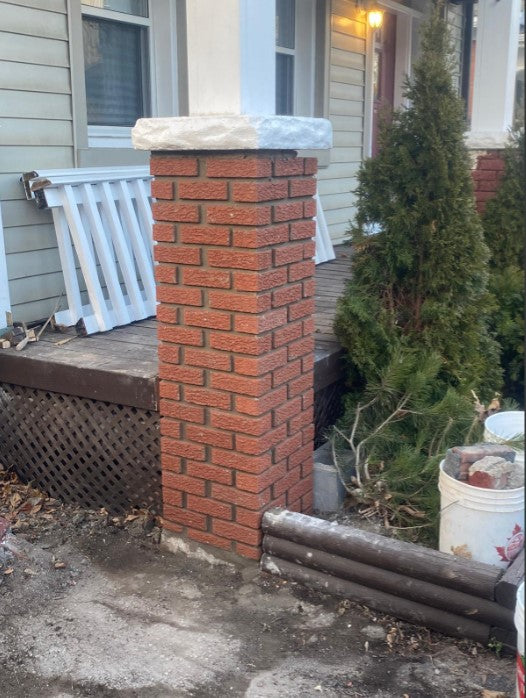 Slanted Front Porch Column Restoration — TradeMatch