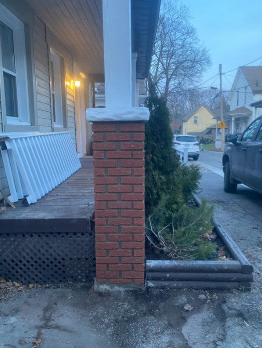 Brick Veneer: Pillar Rebuild