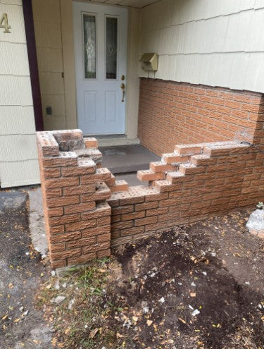 Brick Veneer: Pillar Rebuild