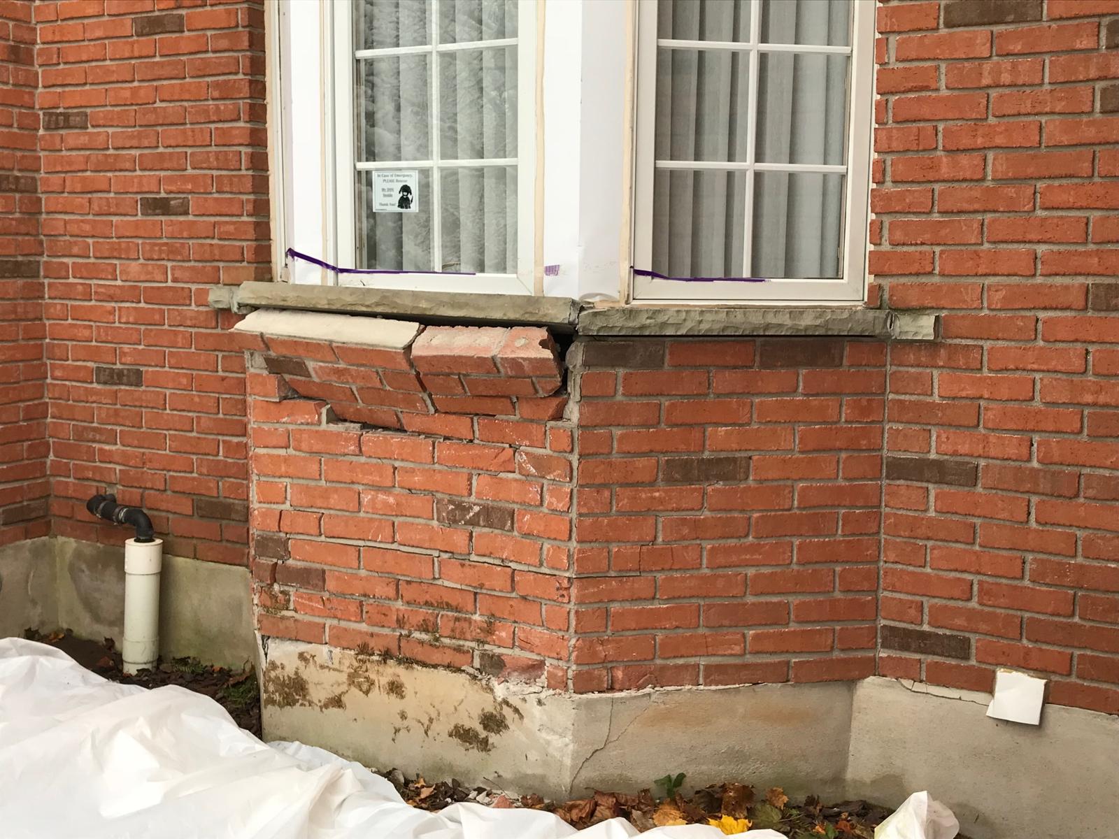 Brick Veneer Repairs: Vehicle Collisions